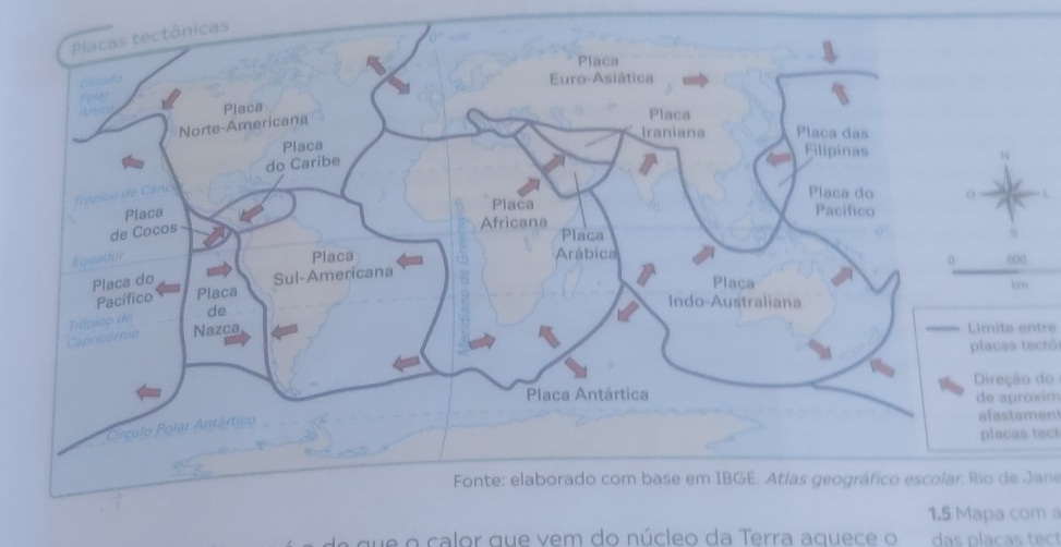 icas 
N4
600
ite entre 
cas tectô 
reção do 
e aproxim 
astamen 
lacas tect 
o de Jane 
a com 
qu e o calor que vem do núcleo da Terra aquece o das placas tect