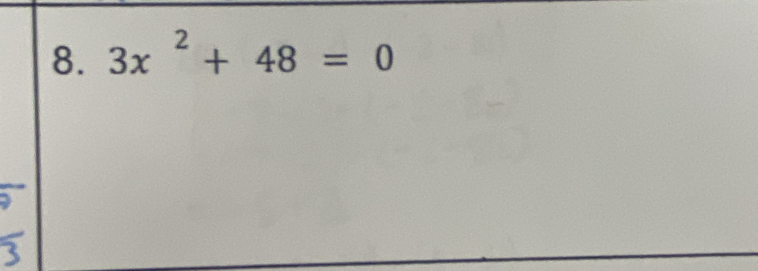 3x^2+48=0