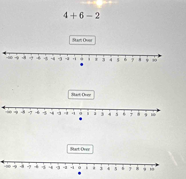 4+6-2
Start Over 
Start Over