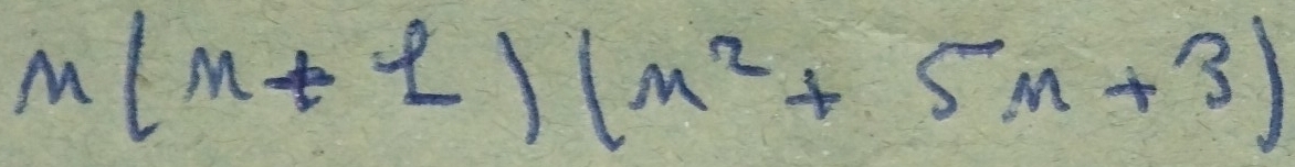 m(x+1)(x^2+5x+3)