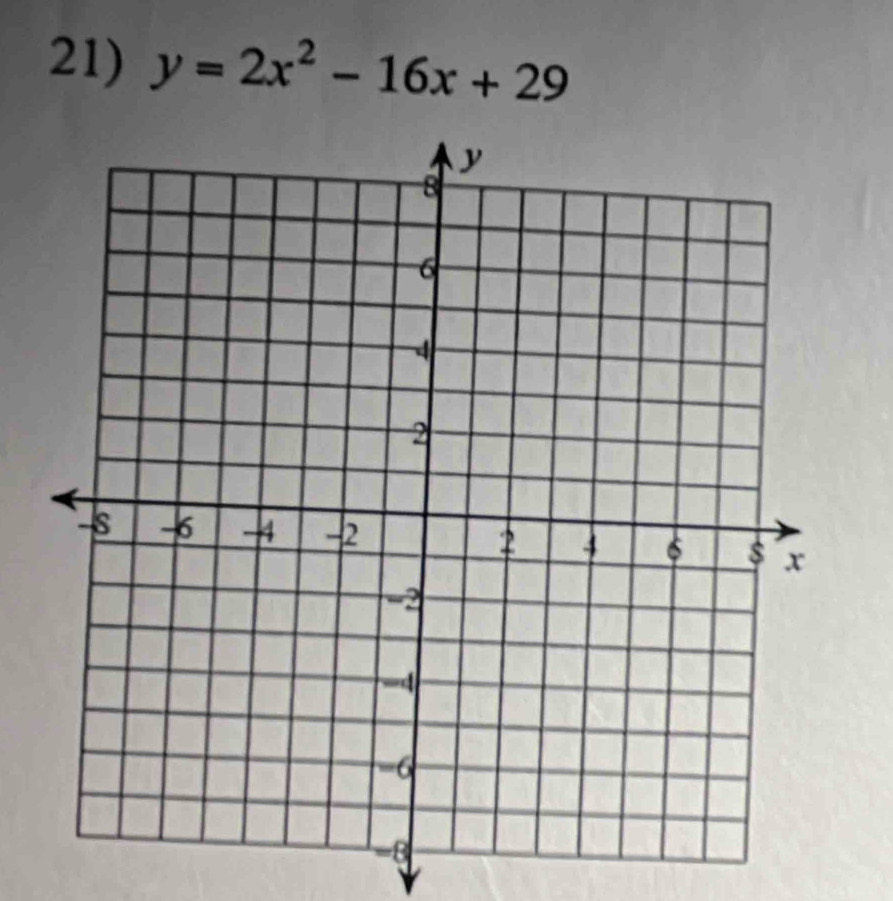 y=2x^2-16x+29