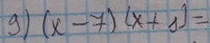 g1 (x-7)(x+1)=