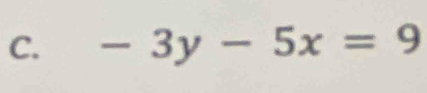 -3y-5x=9