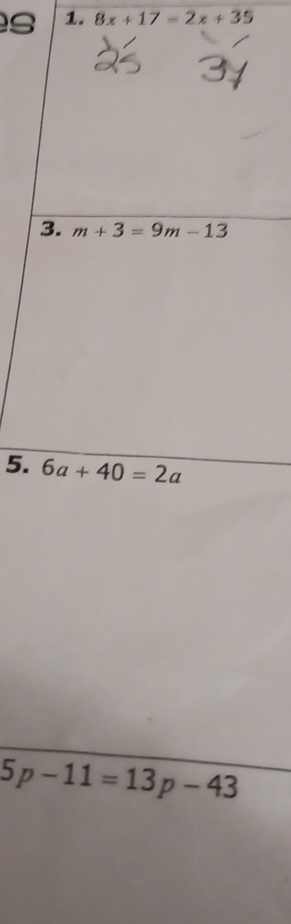 8x+17=2x+35
3
5.