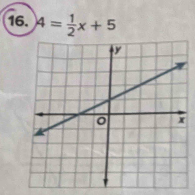 A= 1/2 x+5