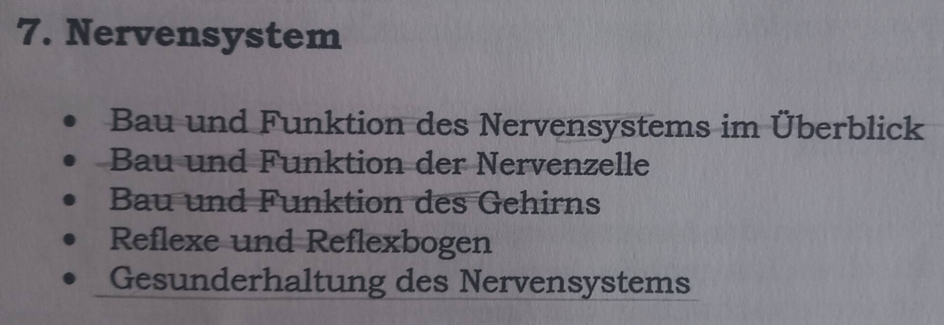 Gelöst:Nervensystem Bau und Funktion des Nervensystems im Überblick Bau ...