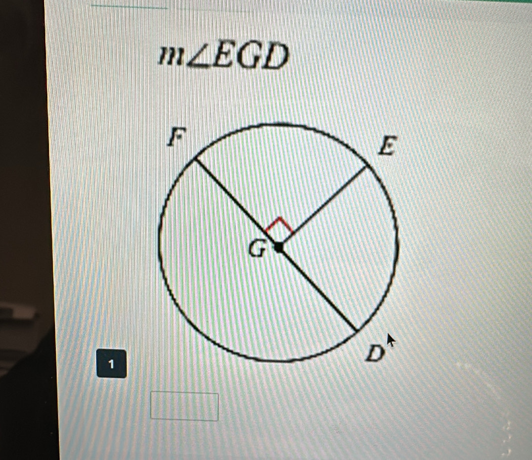 m∠ EGD
1 
□