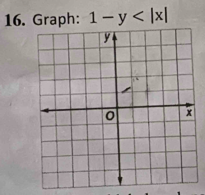 Graph: 1-y