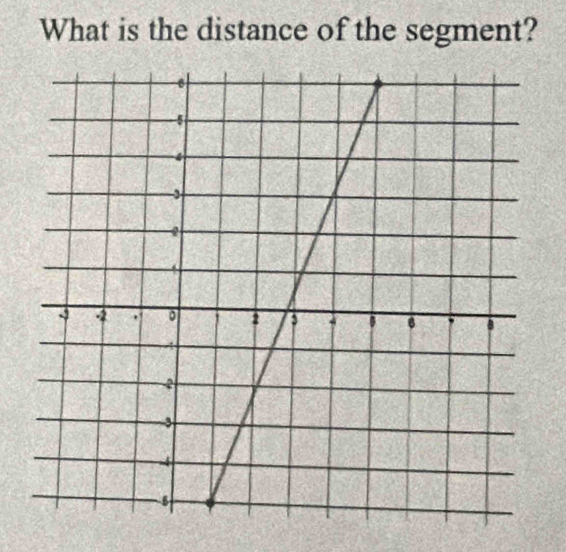 What is the distance of the segment?