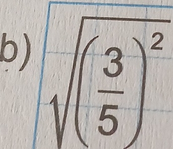 sqrt((frac 3)5)^2