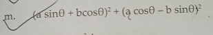 (asin θ +bcos θ )^2+(acos θ -bsin θ )^2