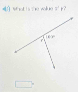 What is the value of y?
^a,^^circ 
_ 