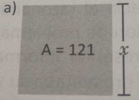 A=121 x