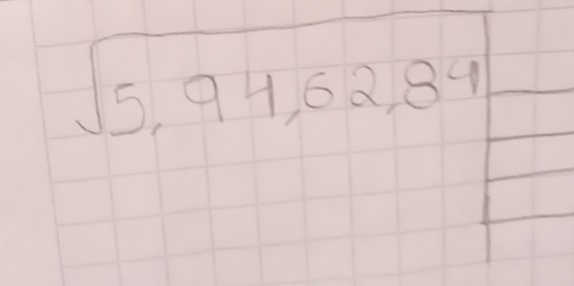 sqrt(5,94,62,84)  1/2 
+ frac 1