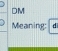 DM
Meaning: d