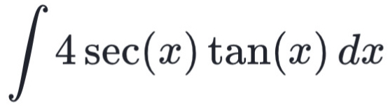 ∈t 4sec (x)tan (x)dx