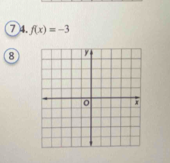 7 4. f(x)=-3
8