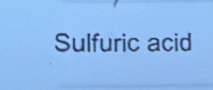 Sulfuric acid