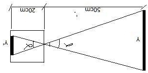 o Y'
Y
50cm 20cm