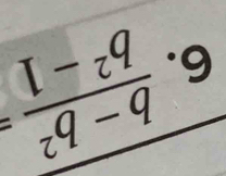  (b-b^2)/b^2-1 =