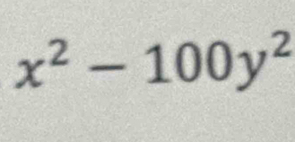 x^2-100y^2