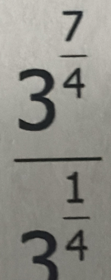 frac 3^(frac 7)43^(frac 1)4