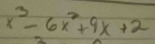 x^3-6x^2+9x+2