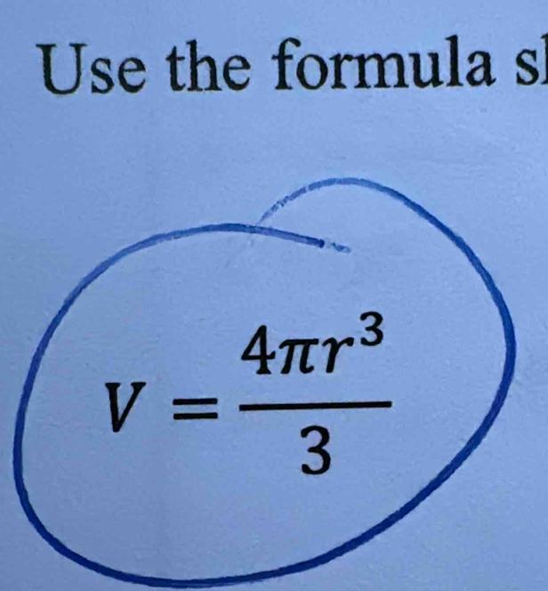 Use the formula sl