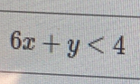 6x+y<4</tex>