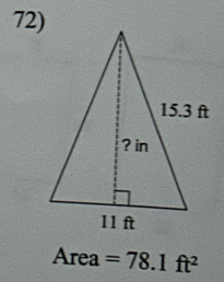 Are E =78.1ft^2