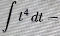 ∈t t^4dt=