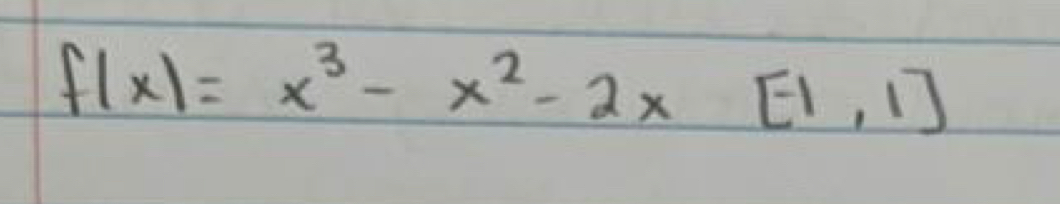 f(x)=x^3-x^2-2x[-1,1]