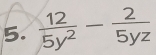  12/5y^2 - 2/5yz 