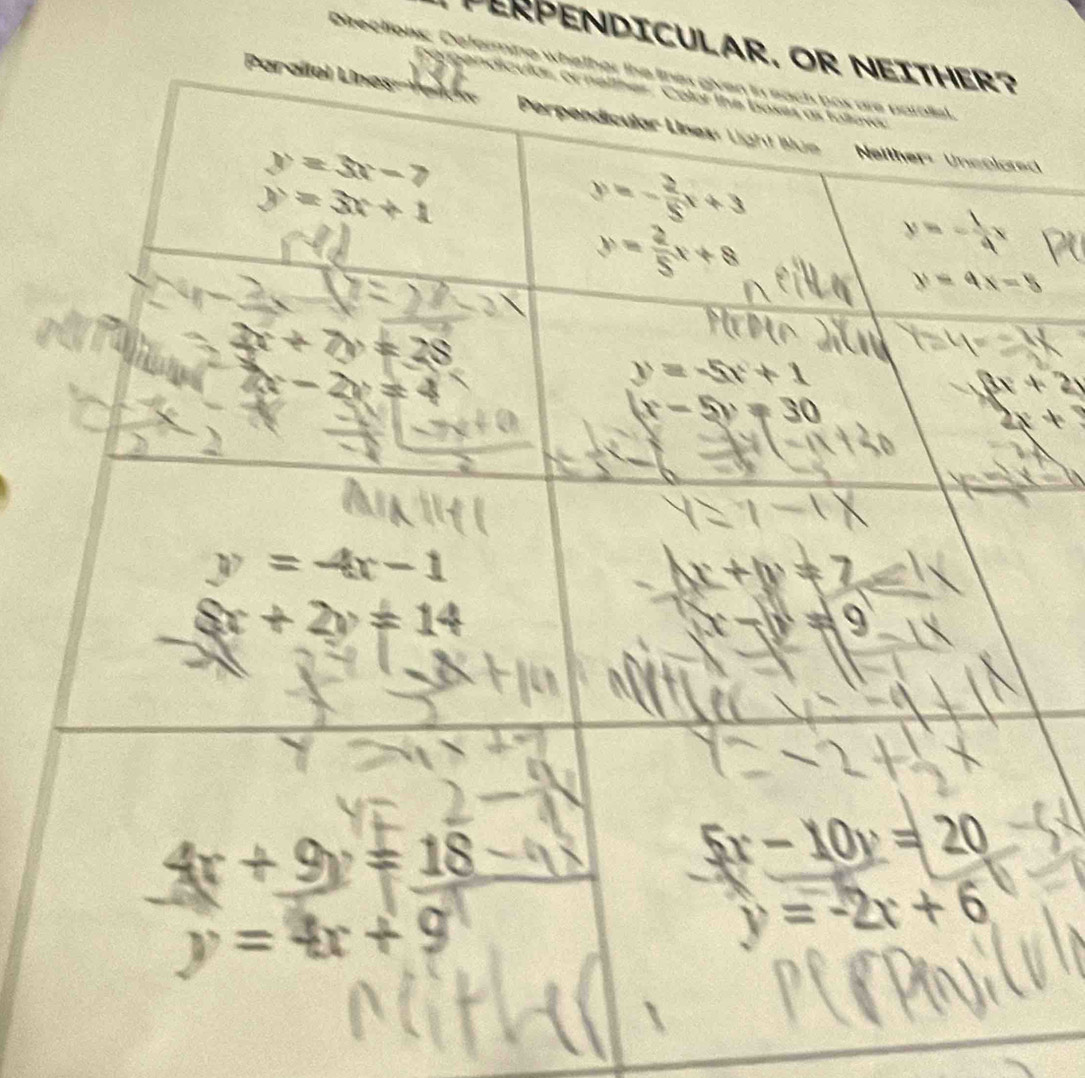 PERPENDICULAR,
Directions, Defermine 
d
+  2