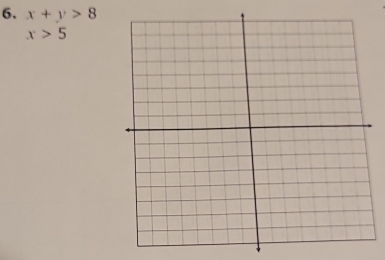 x+y>8
x>5