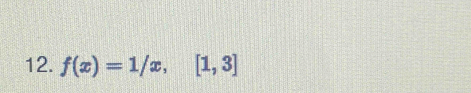 f(x)=1/x,[1,3]