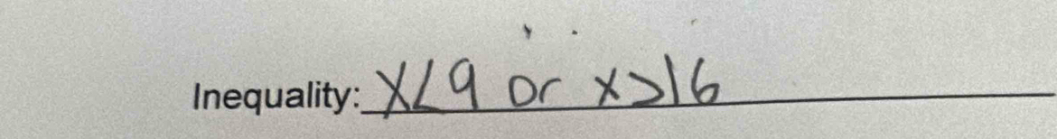 Inequality: 
_