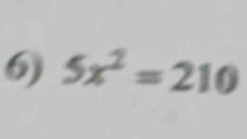 5x^2=210