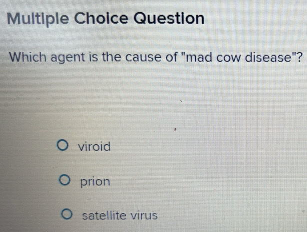 Solved: Question Which agent is the cause of 