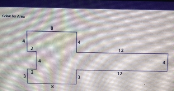 Solve for Area.