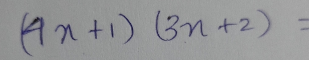 (4x+1)(3x+2)=