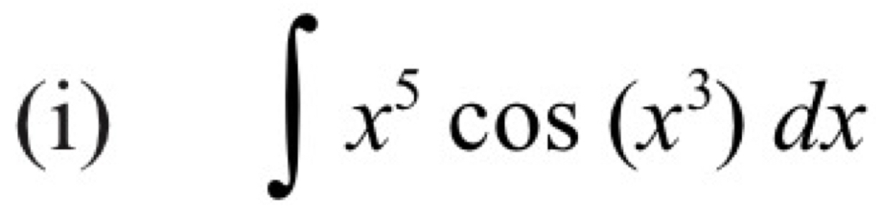 ∈t x^5cos (x^3)dx