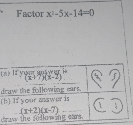 Factor x^2-5x-14=0
(
d
(
d