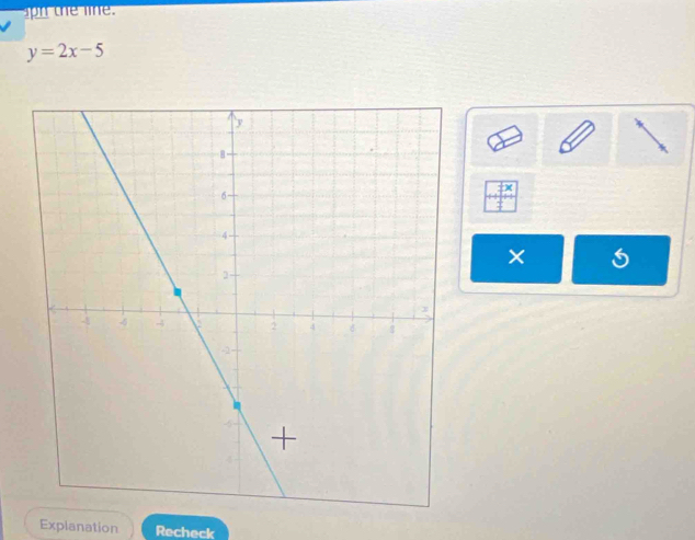 y=2x-5
× 
Explanation Recheck