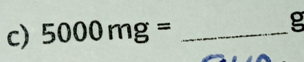 5000mg= _
g