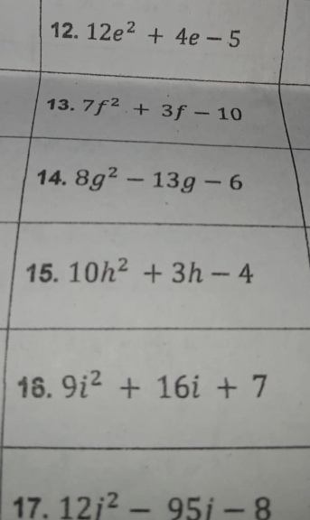 1
17. 12i^2-95i-8