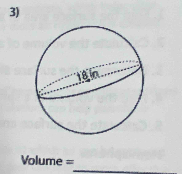 Volume =