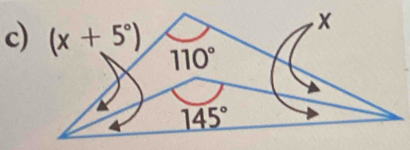 (x+5°)
x
110°
145°