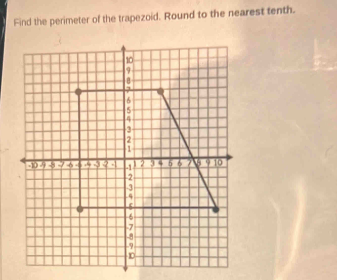 Find the perimeter of the trapezoid. Round to the nearest tenth.