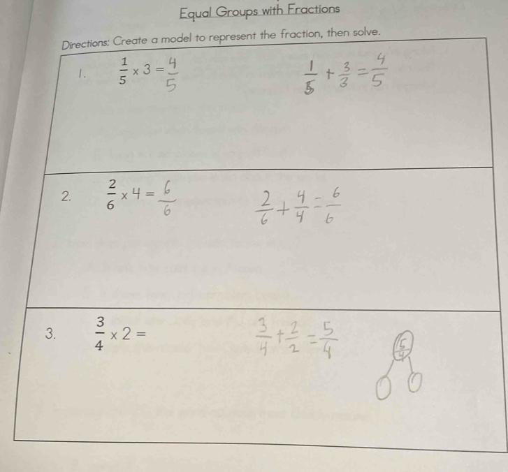 Equal Groups with Fractions